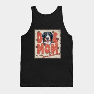 Dog Mom Of Cute Bernese Mountain Dog Tank Top